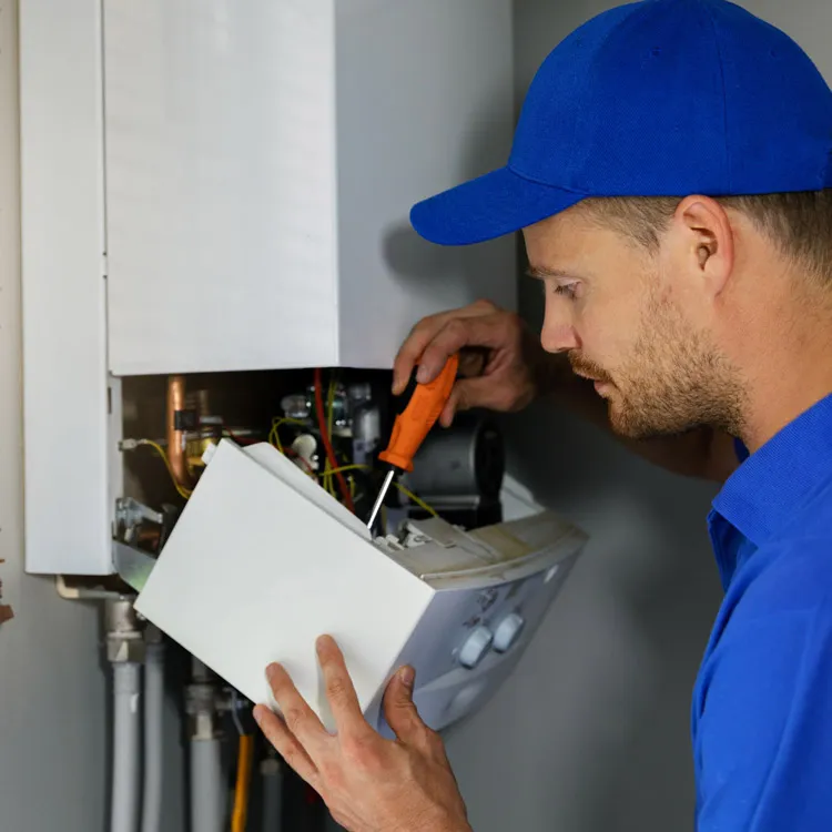 Commercial boiler repair Denver mechanical room